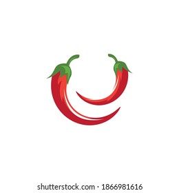 Red Chili illustration logo vector template
