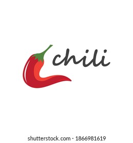 Red Chili illustration logo vector template