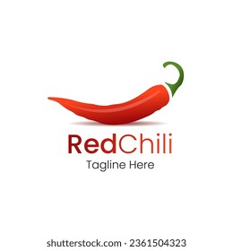 Plantilla de diseño de logotipo de Chile rojo. Chili de especias.