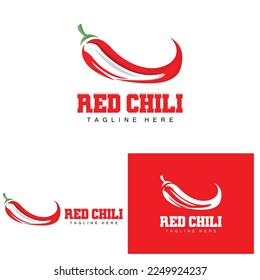 Red Chili Logo, Hot Chili Peppers Vector, Chili Garden House Illustration, Company Product Brand Illustration