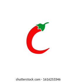 Red chili logo icon design vector illustration template
