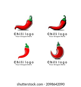 red chili logo vector, cafe and restaurant logo, farm	