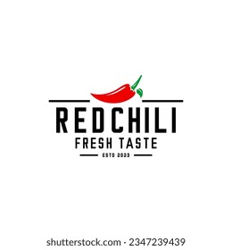 red chili logo vector, cafe and restaurant logo, farm	 svg