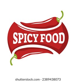 red chili logo vector, cafe and restaurant logo in white background