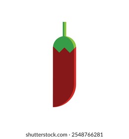 Ilustración de Plantilla de icono de Vector de logotipo de chile rojo
