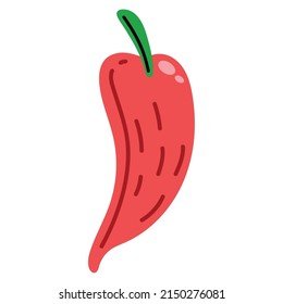 red chili pepper vegetable icon