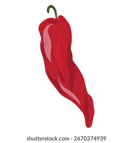 Vetor vegetal de pimenta vermelha, ilustração de comida picante de pimenta, ilustração de ingrediente de pimenta quente