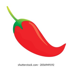 Red chili peppers cartoon art illustration Vector
