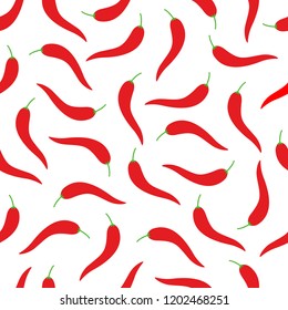 
Red Chili Seamless Pattern Background Vector Design