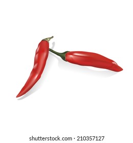Red chili vector Set. invitations, frames, menus, labels and websites. Graphic elements for design of catalogs and brochures of cafes, boutiques