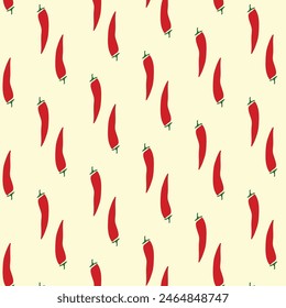 Red Chili Wallpaper seamless pattern