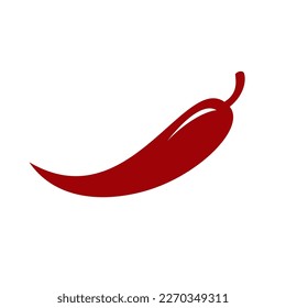 Red chilli icon. Vector image