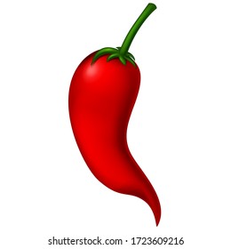 Red Chilli Isolated for your design