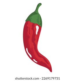 red chilli pepper vegetable icon