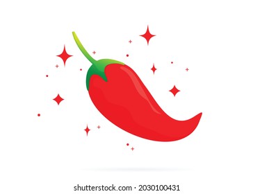 Red chilli peppers cartoon art illustration