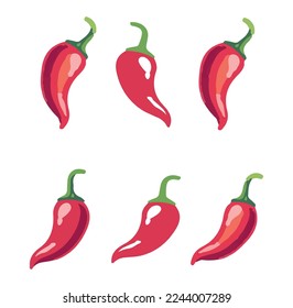 red chilli spicy icon vector illustration