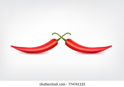 RED CHILLIES. VECTOR