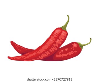 red chillis hot vegetables icon