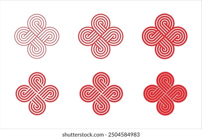 Red Chinese Knot, In traditional Chinese culture, it symbolizes unity, happiness, and peace