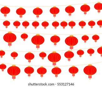 Red chinese lanterns