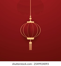 Lanternas vermelhas chinesas. Lâmpadas japonesas. Ano novo chinês ou lunar. Festival Oriental. Conceito asiático. Chinatown tradicional. Feliz ano novo chinês.