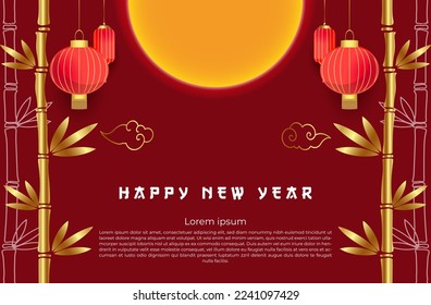 red chinese new year background