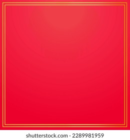 fondo de año nuevo chino rojo con marco dorado tapiz oriental abstracto para el diseño