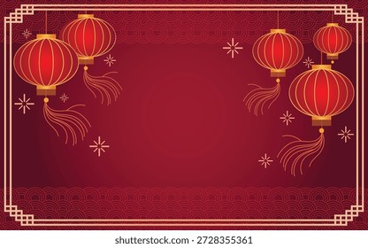 roter chinesischer Hintergrund für Neujahrslaternen.