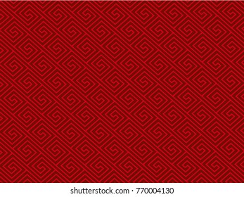 red chinese oriental pattern 