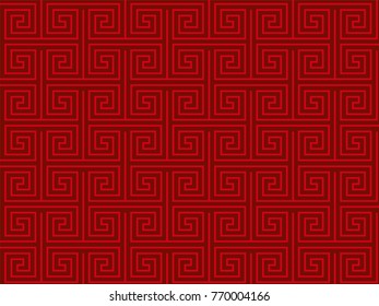 red chinese oriental pattern 