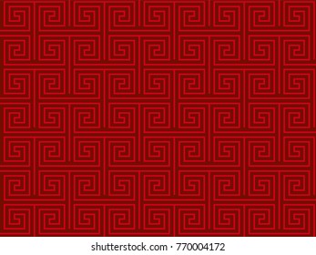 red chinese oriental pattern 