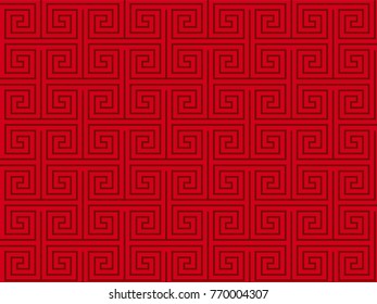 red chinese oriental pattern 