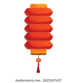 Lanterna de papel vermelho chinês representando a sorte e a prosperidade durante as celebrações do ano novo chinês