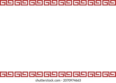
Red Chinese style simple frame
