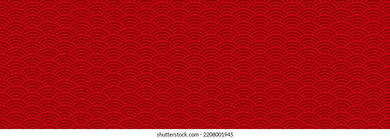 Red Chinese traditional seamless pattern design. Oriental style background for Happy new year or holiday