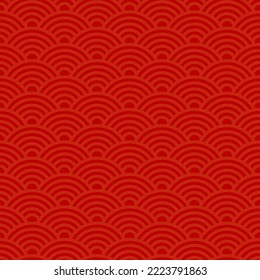 Red Chinese traditional texture, seamless pattern, background. vector illustration