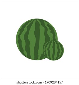 Red Chinese Watermelon Icon Vector Design.