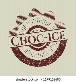 Red Choc-ice rubber texture