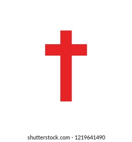 red christian cross icon