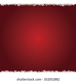 Red Christmas backdrop with snowflakes. EPS image.
