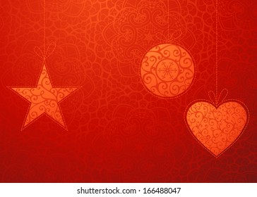 Red Christmas background