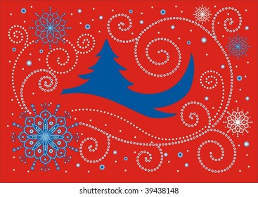 Red christmas background
