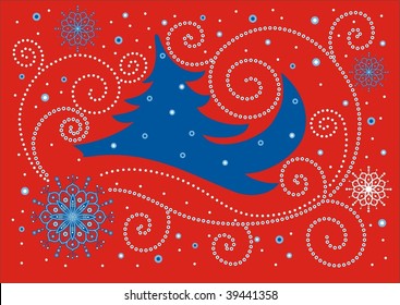 Red christmas background