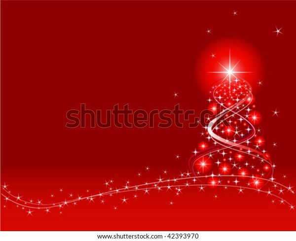 Roter Weihnachtshintergrund Erstellt In Adobe Illustrator Stock Vektorgrafik Lizenzfrei