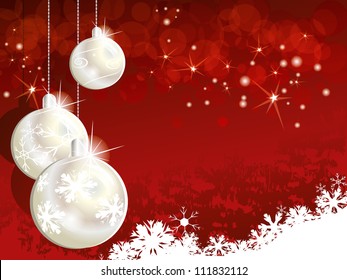 	Red Christmas background for design