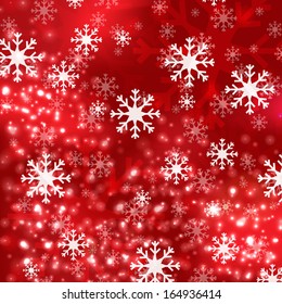 Red Christmas background in elegant style