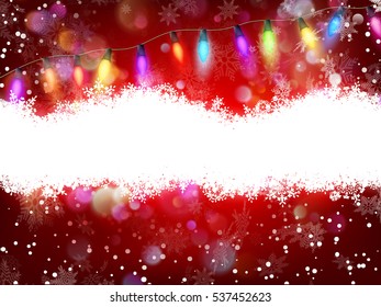 Red Christmas background. EPS 10 vector file included