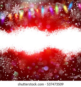 Red Christmas background. EPS 10 vector file included