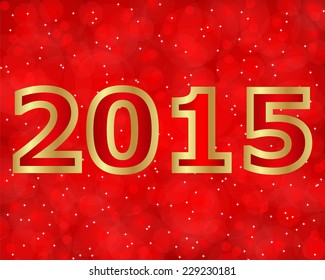 red christmas background with numbers 2015