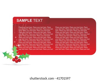 red christmas background with place for your text, vector